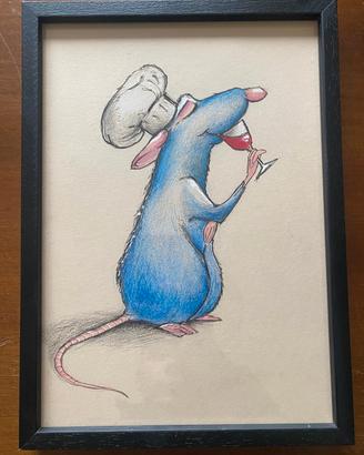 Quadro decorativo matite colorate realizzat a mano