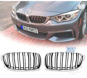 GRIGLIE BMW F30 F31 LOOK M3 CROMATO NERO