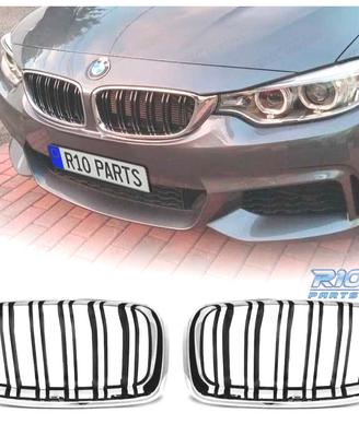 GRIGLIE BMW F30 F31 LOOK M3 CROMATO NERO
