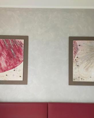COPPIA DI QUADRI MATERICI