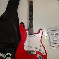 CHITARRA ELETTRICA BIANCO/ROSSA ROCKJAM