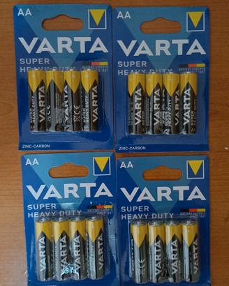 16 Batterie VARTA AA Stilo 1,5V 4 Confezioni  