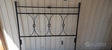 testiera letto in ferro battuto artigianale 