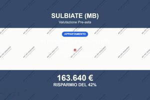 Immobile in asta di 131 m² con box auto a Sulbiate