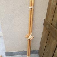 bastoni tenda in legno