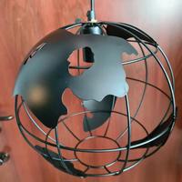 Lampada sospesa mondo sfera pianeta stile vintage