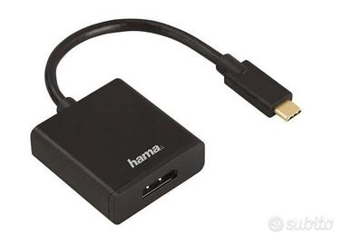 N°2 adattatori "Hama" da USB-C a HDMI, Mac, ecc..