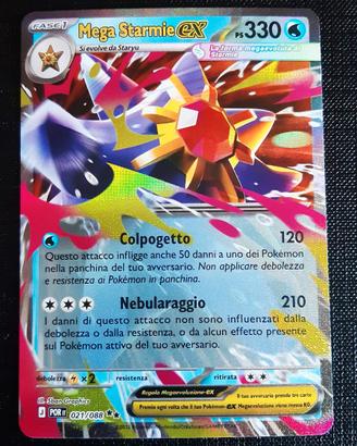 CARTA POKEMON MEGA STARMIE EX DOPPIA RARA