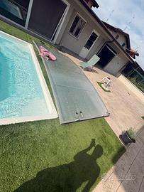 Copertura per piscina interrata