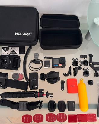 GoPro Hero 11 Black + MicroSD256GB + Kit accessori