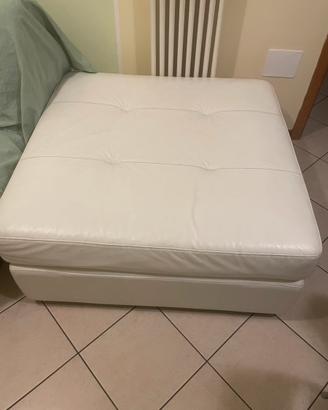 Pouf con letto 1 piazza in pelle