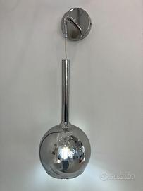 Lampada parete vetro sfera D.15 cromo specchiato