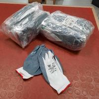 GUANTI da lavoro grigi NBR 24 paia (2 x 12)