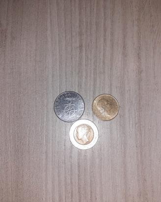 3 monete vecchia lira storiche 