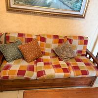 Divano letto in legno massello