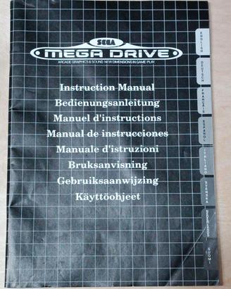 Sega Mega Drive istruzioni originali