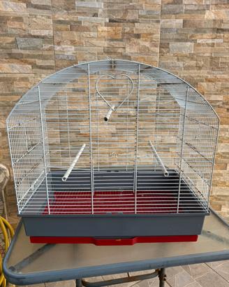 Gabbia 60x 40 e due canarini