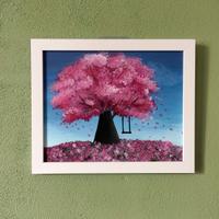 Dipinto acrilico su tela / Ciliegio in fiore