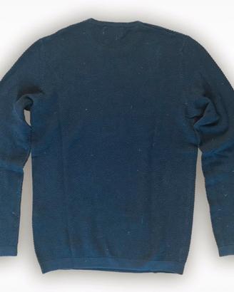Maglione blue scuro a giracollo