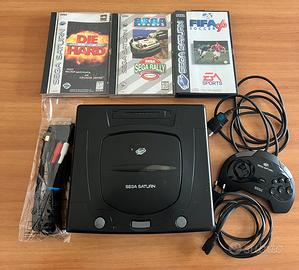 Sega saturn con tre giochi