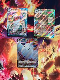 Set 3 carte Pokémon VMax originali ita