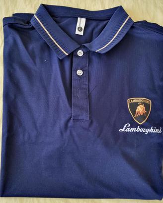 Polo Lamborghini blu, nuova, da 90 a 39 euro