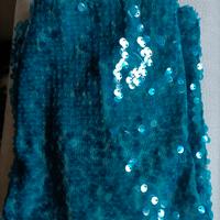 GONNA IN paillettes acquamarina 