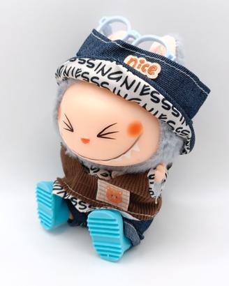 Vestito Labubu Outfit Salopette alla Moda NUOVO