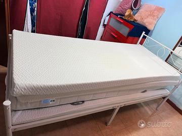 Struttura letto + materasso+topper