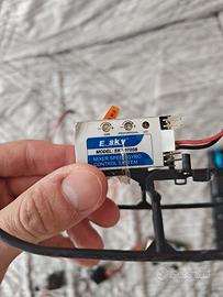 Radiocomando, centralina, motori e servomotori 