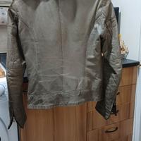 Giacca pelle imbottita donna marca Alan Goglia XS