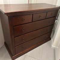 Cassettiera in legno stile classico / arte povera