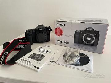 Canon 70D solo corpo con accessori e 2 Batterie