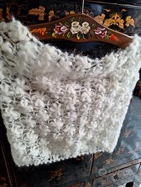 Scaldacollo Sciarpa soffice calda mohair e seta