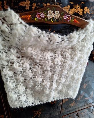 Scaldacollo Sciarpa soffice calda mohair e seta