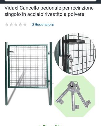 cancelletto per giardino in acciaio