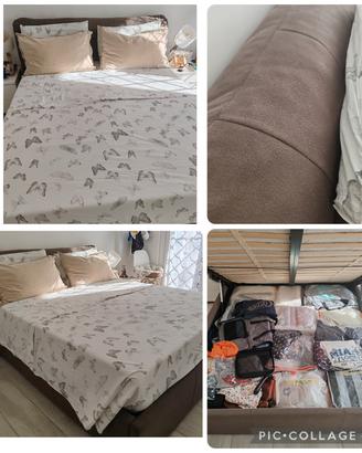 letto matrimoniale contenitore +materasso 