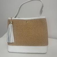 Vera Pelle Dollaro con raffia Made in Italy