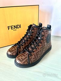 Fendi Sneakers Alte Monogramma FF Nuove Scatola 37