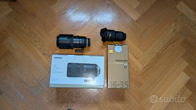 Nikon 16-35 e Tamron 70-200
