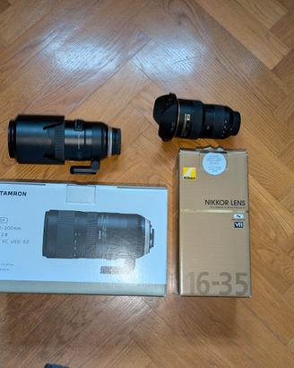 Nikon 16-35 e Tamron 70-200