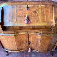 secretaire ribaltina con cassetti 