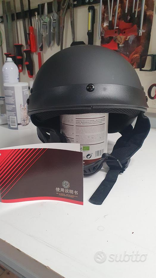 Casco Scodella Per Scooter E Moto - Mezza Calotta Con Calotta In ABS - Leggero, Traspirante E Sicuro Per Uso Urbano E Sportivo - Foto 9