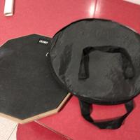 Pad batteria con bacchette e custodia