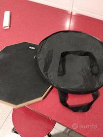 Pad batteria con bacchette e custodia