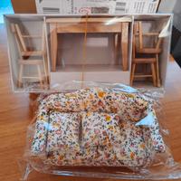 Miniature divano + tavolo e sedie