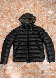 Piumino/giubotto blauer nero con cappuccio