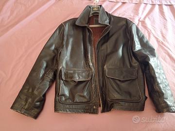 Giubbotto in pelle con gilet T. 50/52