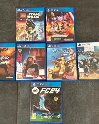 Vari giochi ps4