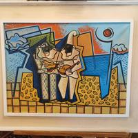 Quadro opera Pippo Oriano olio su tela certificato